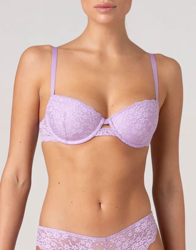 Lovable Garden Flowers Lace Spring Lace reggiseno lavanda push-up