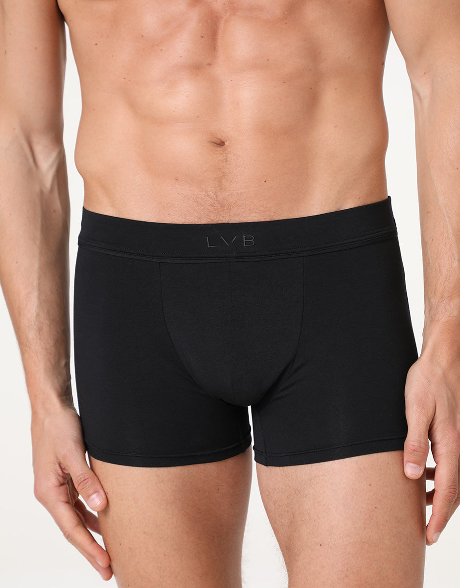 Lovable Value Elegance Boxer Modern Cotton Modal 3/S nero