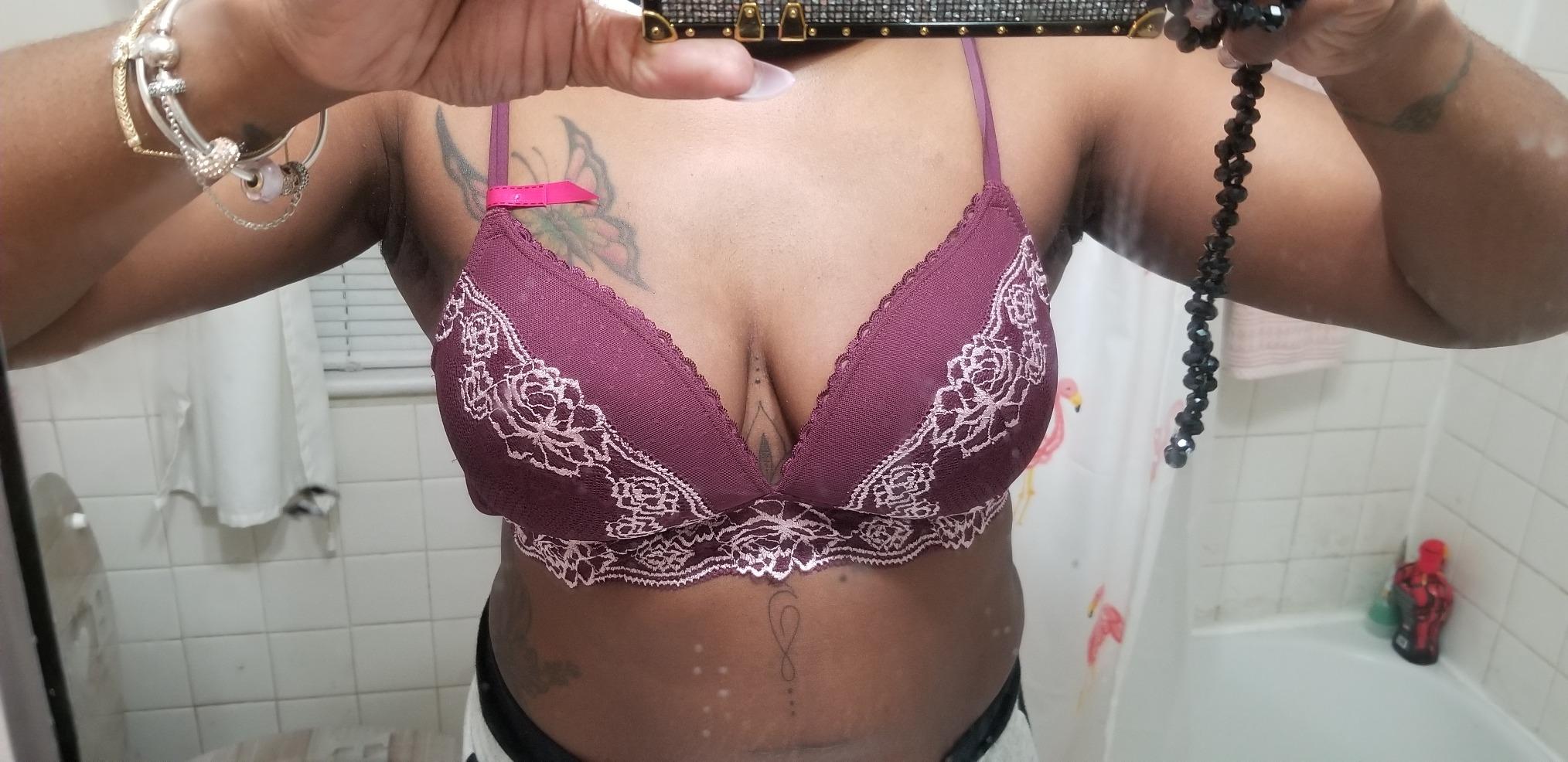 Maidenform Bras Wirefree Bralette with Lift reggiseno bianco rosa