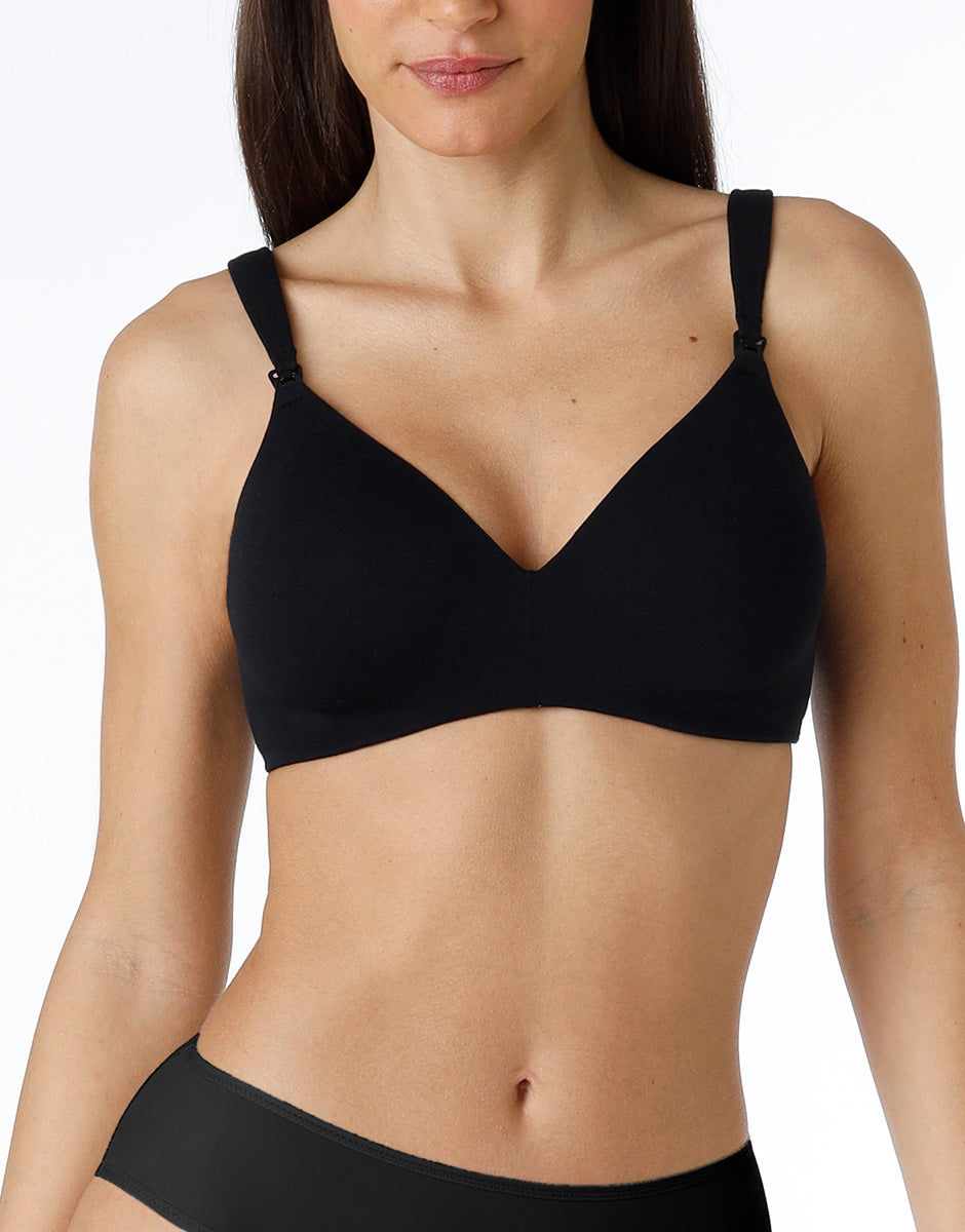 Lovable My Daily Comfort Maternity reggiseno 3C nero cotone biologico