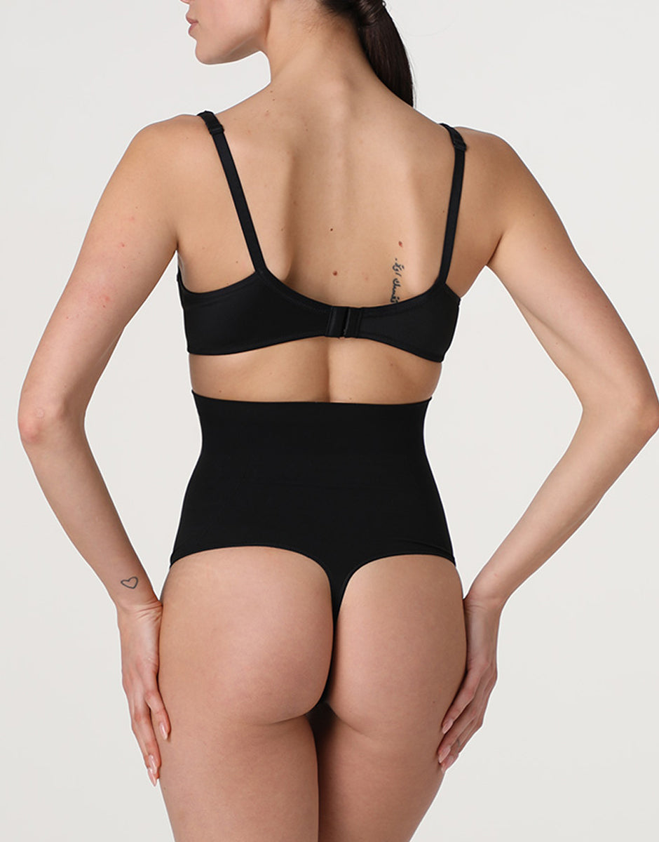 Lovable Body Bliss Silhouette Shaping guaina perizoma vita alta nera modellante