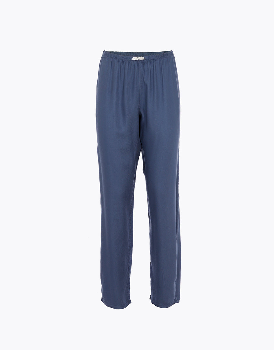 Lovable Basic Soul pantaloni lunghi in twill di viscosa blu polvere