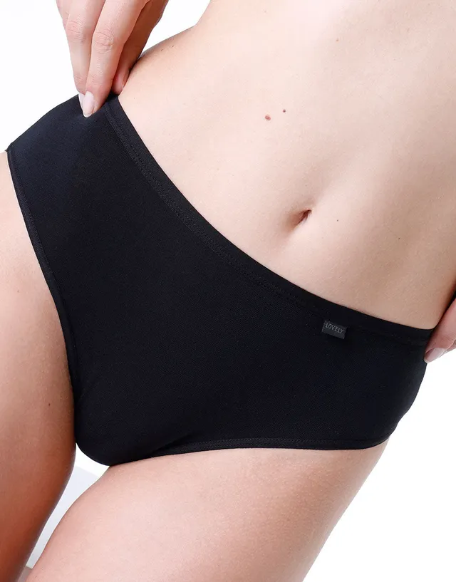 Lovable Lovely slip midi nero in cotone modal