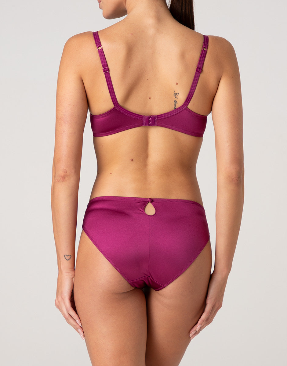 Lovable Invisible Lift Chic Micro reggiseno balconcino lampone viola coppa 3B in microfibra