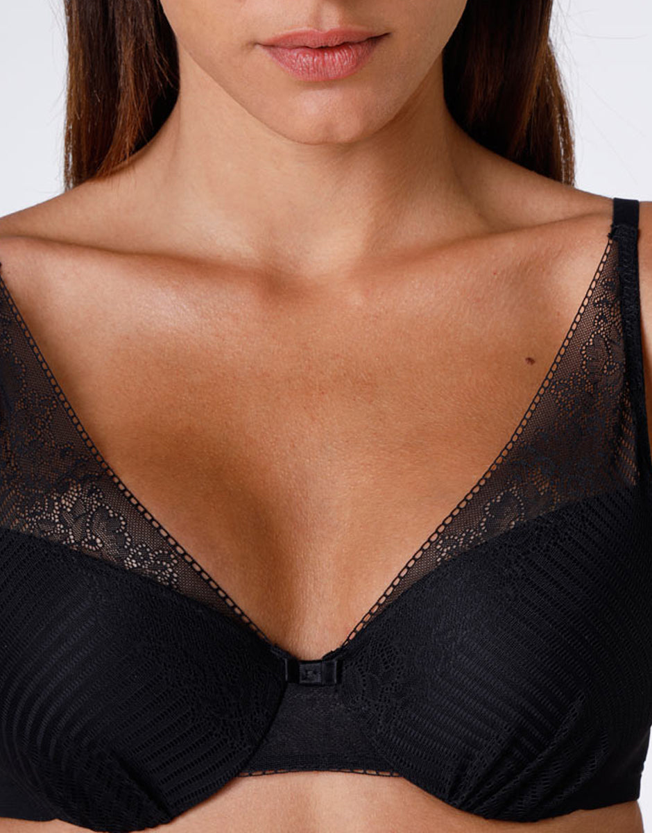 Lovable Invisible Exclusive Sensual Touch Exclusive reggiseno nero coppe imbottite